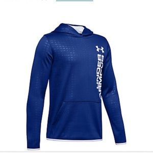 Boys Fleece Embossed Hoodie, sz YLG